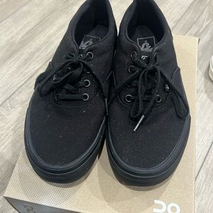 Excellent condition black van sneakers